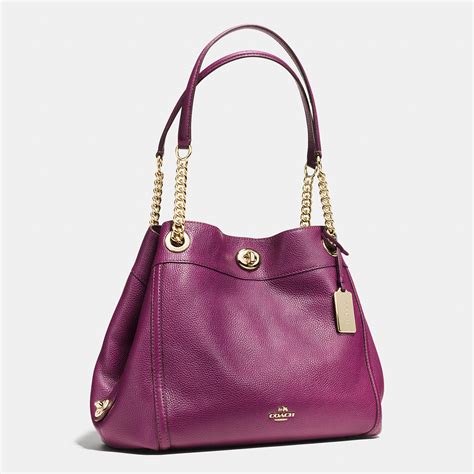 coach edie turnlock bag